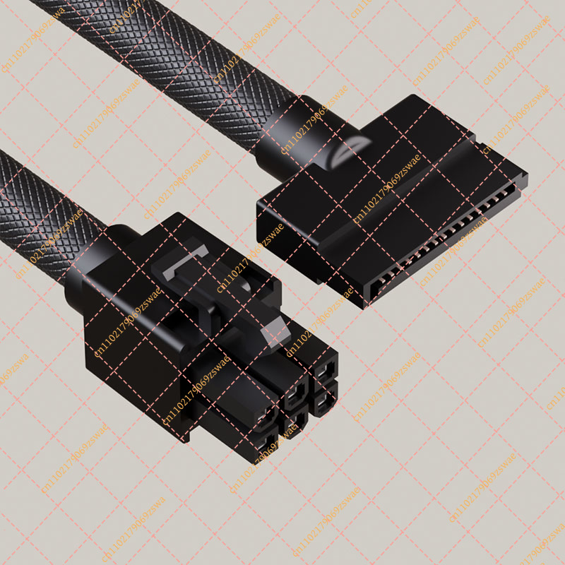 Modular Power Supply - Vollständig Modulares Netzteil-Verlängerungskabel-Set Gerade 6-Pin 4-Pin