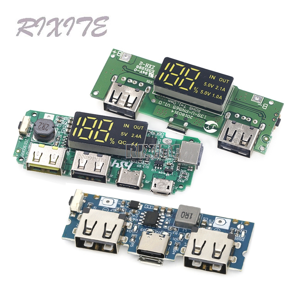 Modular Power Supply - Lithium-Batterie-Ladegerät, LED, Dual-USB, 5 V, 2,4