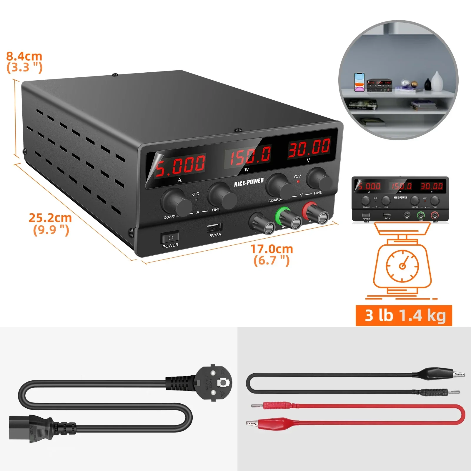 30V 5A 150W DC-Netzteil NICE-P – Smps Power Supply Bewertung und Preis