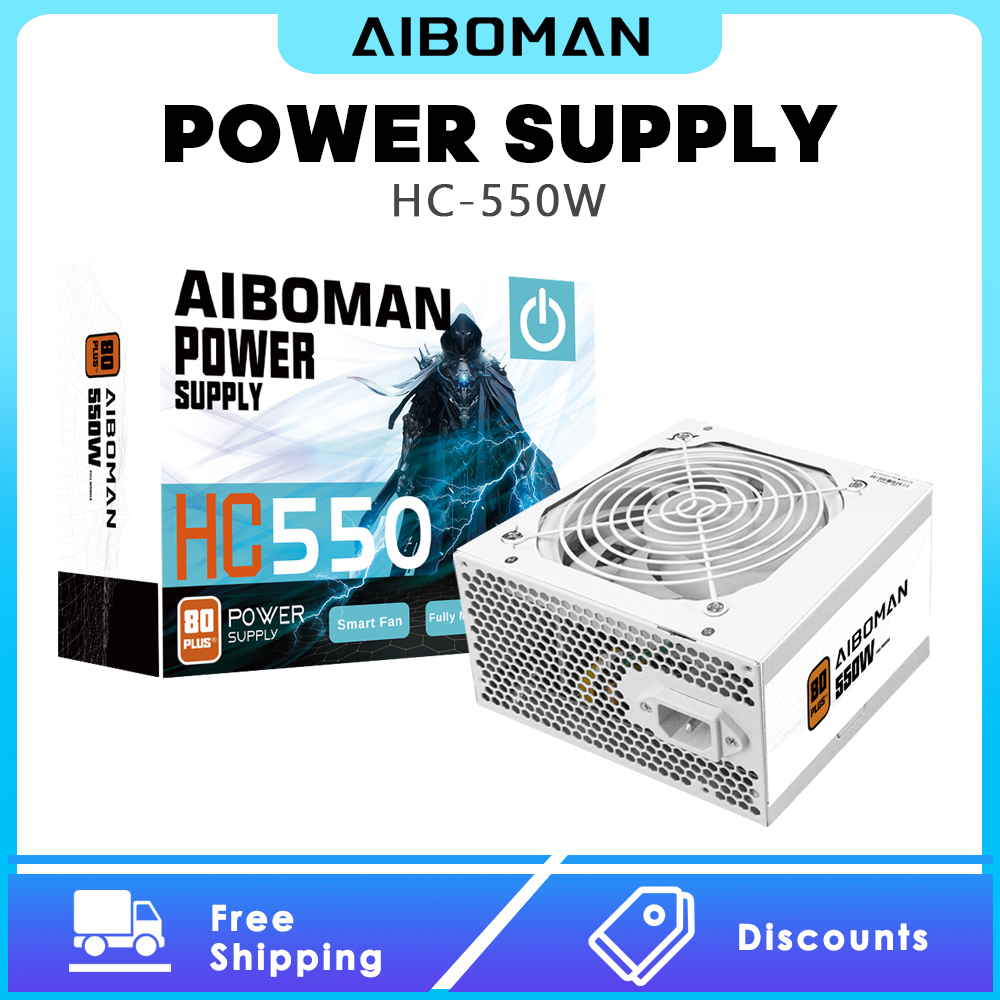 AIBOMAN Netzteil 550W 80PLUS B – Power Supply 750W Bewertung und Preis