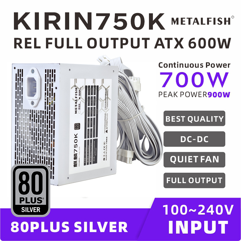 METALFISH KIRIN750K Weißes Geh – Power Supply 750W Bewertung und Preis