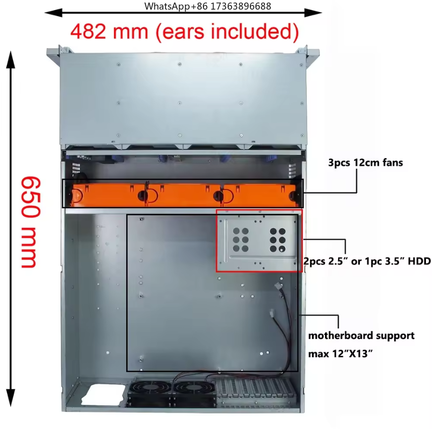 4U Rackmount-Servergehäuse 24  – Server Power Supply Bewertung und Preis